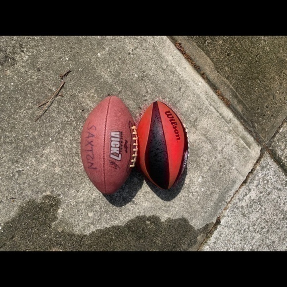 Two footballs